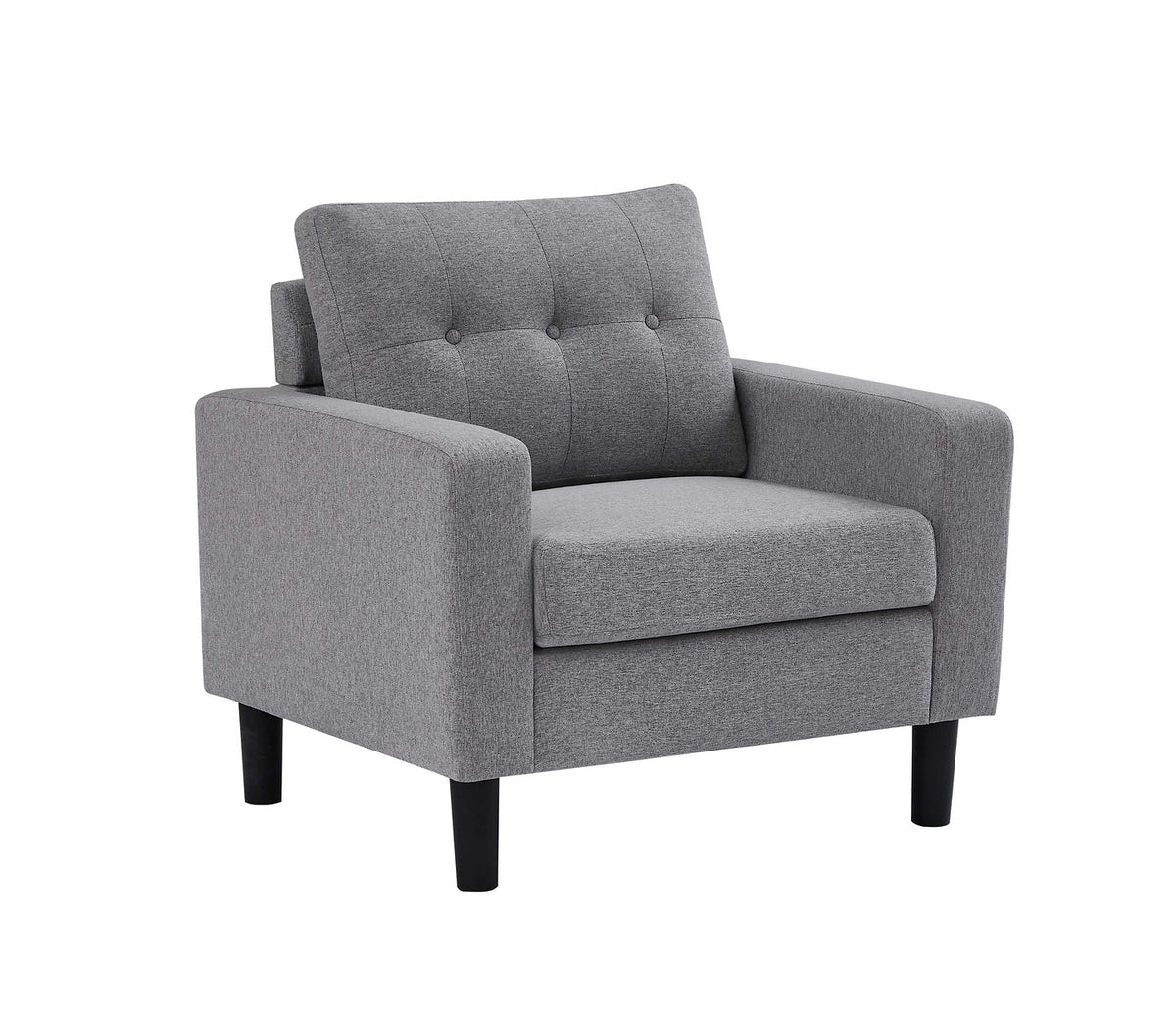 Modern Button-Tufted Fabric Sofa Collection,Grey