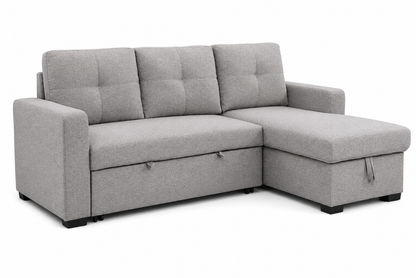 Modern Reversible Sectional Sofa Bed,Grey
