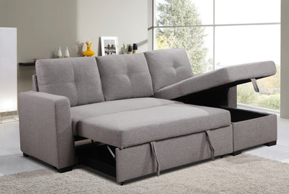 Modern Reversible Sectional Sofa Bed,Grey
