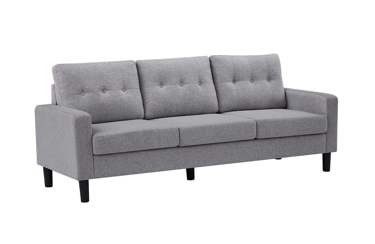 Modern Button-Tufted Fabric Sofa Collection,Grey