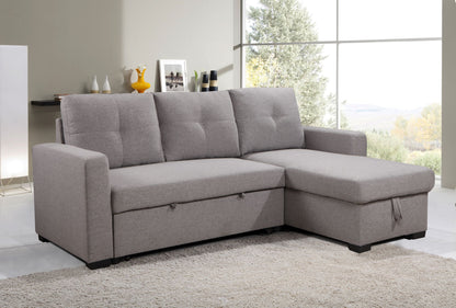 Modern Reversible Sectional Sofa Bed,Grey
