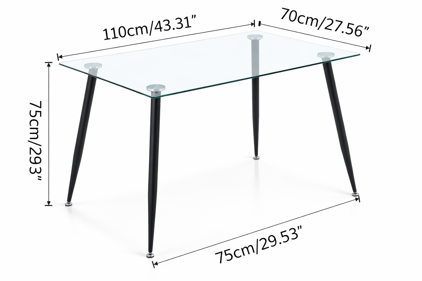 5 Pcs Dining Table Set