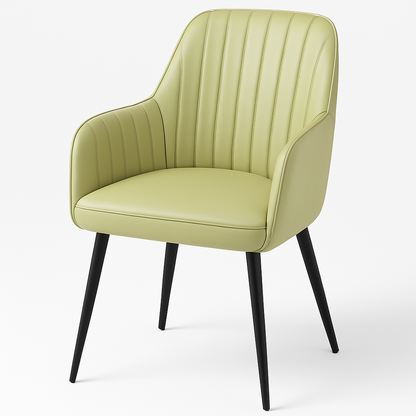 Modern Dining Arm Chair/ Accent Chair with Metal Legs