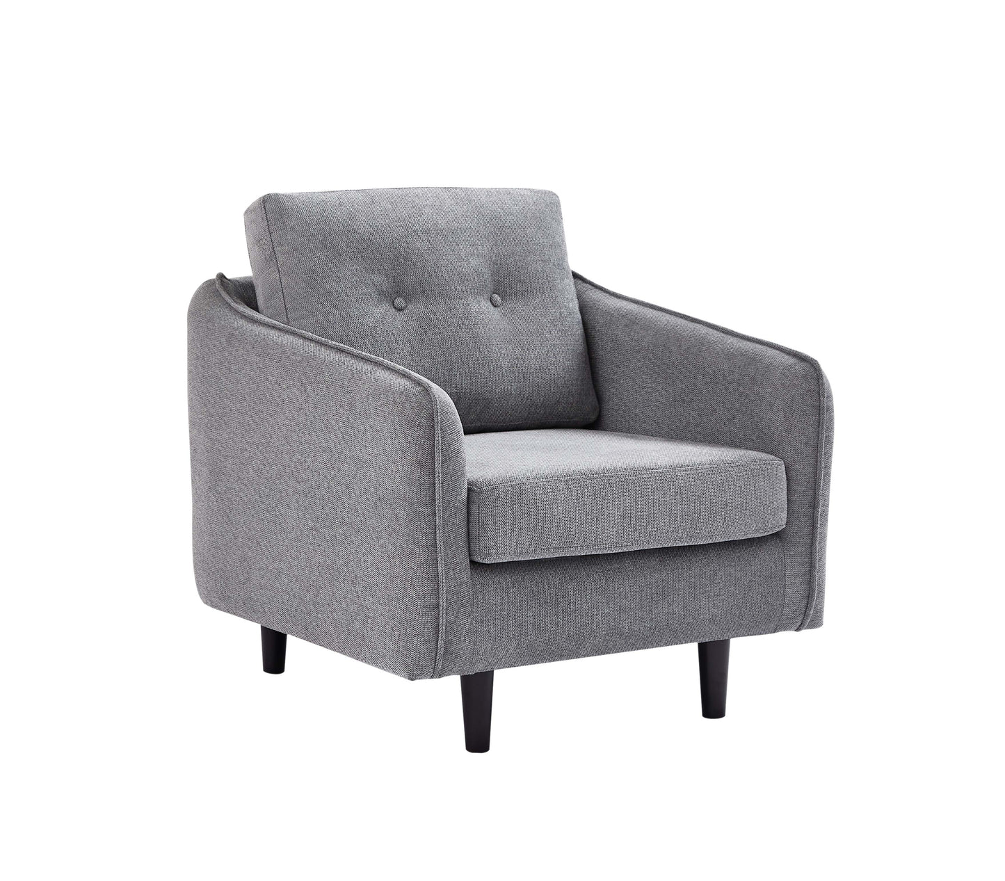 Modern Grey Sofa Set – Sofa, Loveseat & Chair