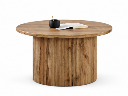 Round Fluted Coffee Table Set