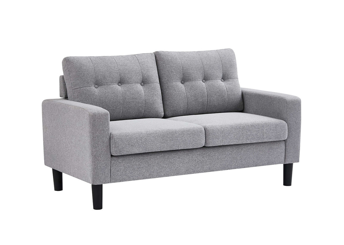Modern Button-Tufted Fabric Sofa Collection,Grey