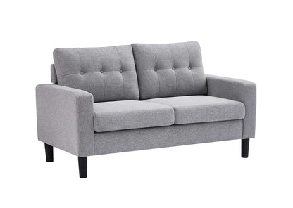 Modern Button-Tufted Fabric Sofa Collection,Grey