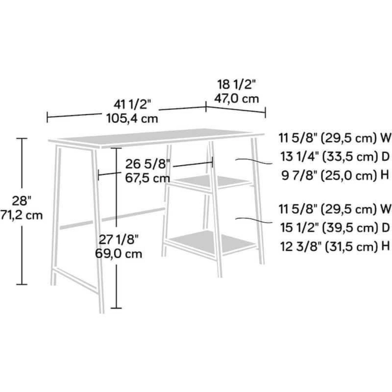 Oak Finish Desk