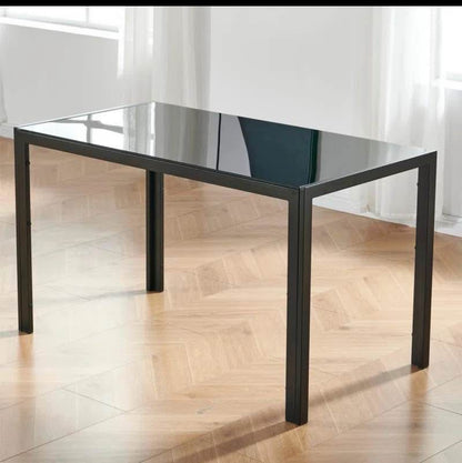 7- Piece Black Dining Table and Chair Set