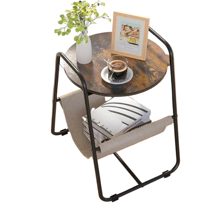 Rustic Brown End Table/Night Table/ Coffee Table with storage space
