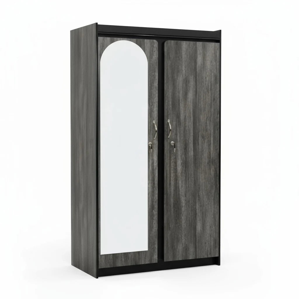 Canadian Made Fully Assembled 2 Door Wardrobe
