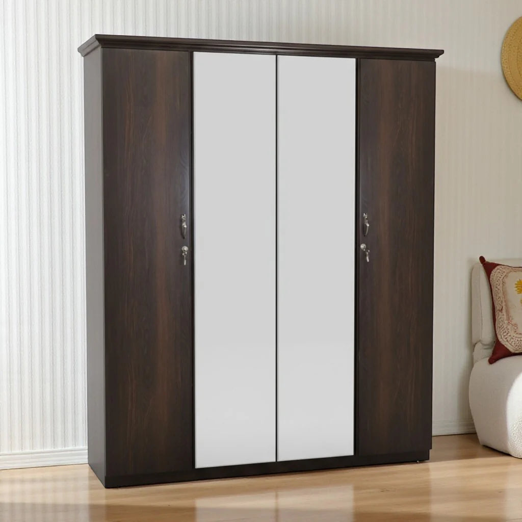 Canadian Made Fully Assembled 4 Door Wardrobe