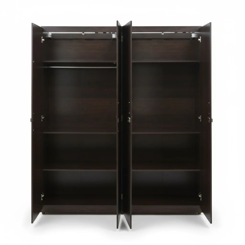 Canadian Made Fully Assembled 4 Door Wardrobe