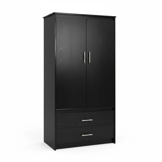 Canadian Made 2 Door and 2 Drawers Wardrobe with Lock