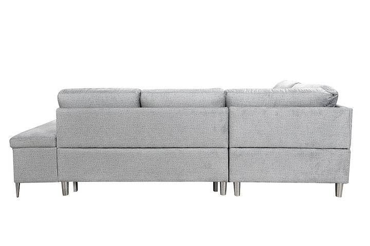 Sofa Bed Sectional – Soft Grey Fabric
