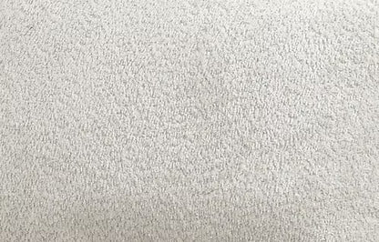 Modern Bouclé Sleeper Sectional with Storage Chaise,Soft Grey
